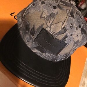 Coach Black and Gray Camouflage Snapback Hat